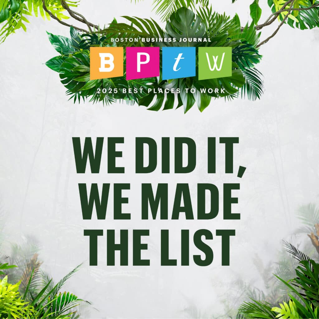A banner that reads, "We did it. We made the list."