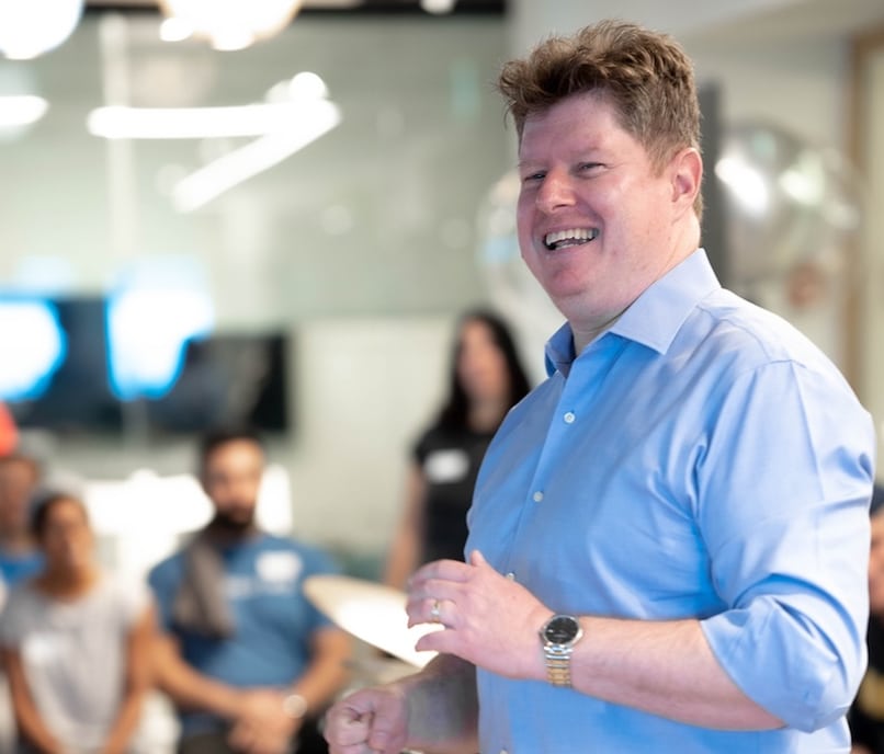 picture of someone speaking to a group